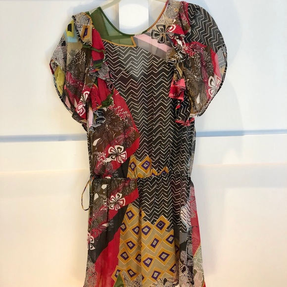Anthropologie Coverup XS - EUC 100% Silk - Picture 4 of 8